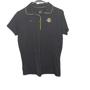 Nike Team Vanderbilt Commodores Logo Polo Shirt (girls L Womens S ) Black DriFit
